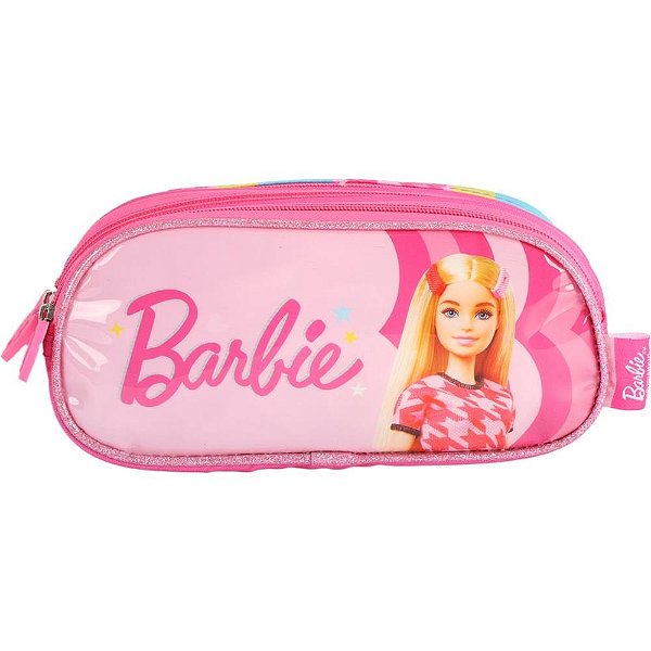 Estojo Triplo Barbie Tecido PINK