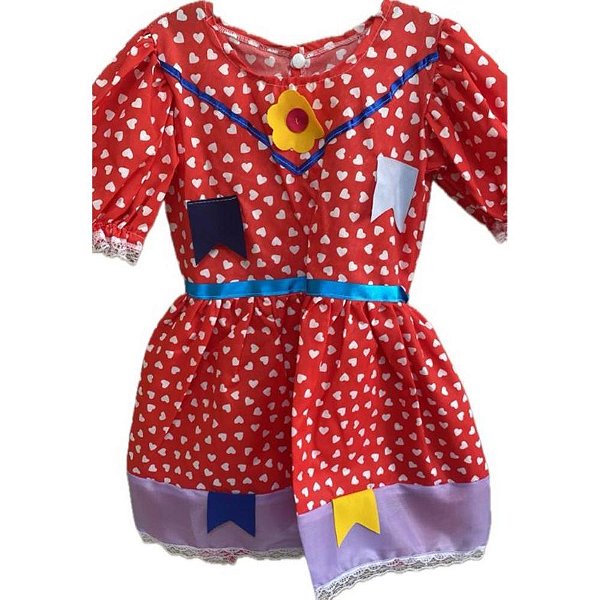 Fantasia Festa Junina Vestido Simples P (S)