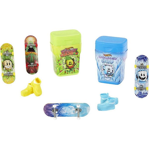 Hot Wheels Skate Skate+tênis Pct.ciclete 4-PK(S