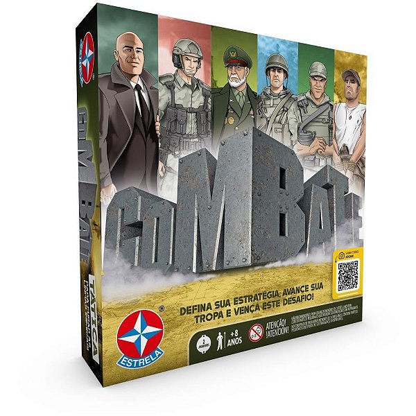 Jogo de Tabuleiro Combate a Partir de 8ANOS