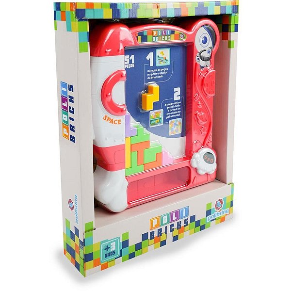 Jogo Diverso Poli BRICKS C/51 PCS Sortido