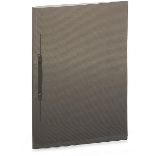 Pasta Grampo Trilho Plastica Oficio Fume PCT.C/10 (7896452824720)