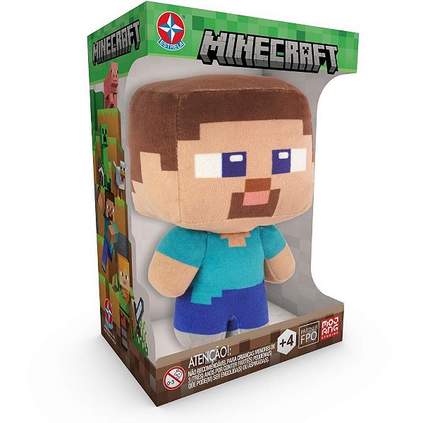 Pelucia Minecraft Steve 16CM
