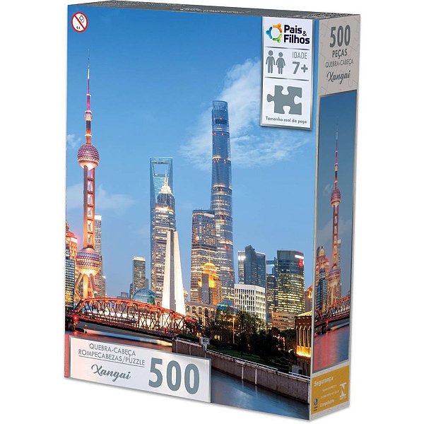 QUEBRA-CABECA Cartonado Xangai 500 Pecas