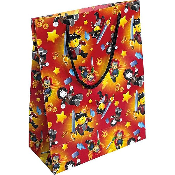 Sacola para Presente Decorada Infantil M 27X21X10CM (S) PCT.C/10