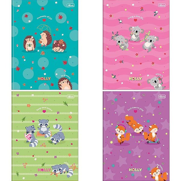 Caderno Brochurao Capa Dura HOLLY 80FLS. PCT.C/05