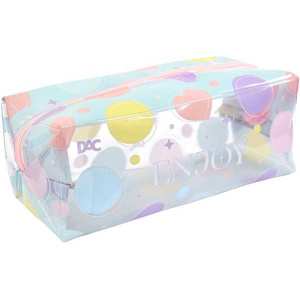 Estojo Simples ENJOY PVC GG Cristal
