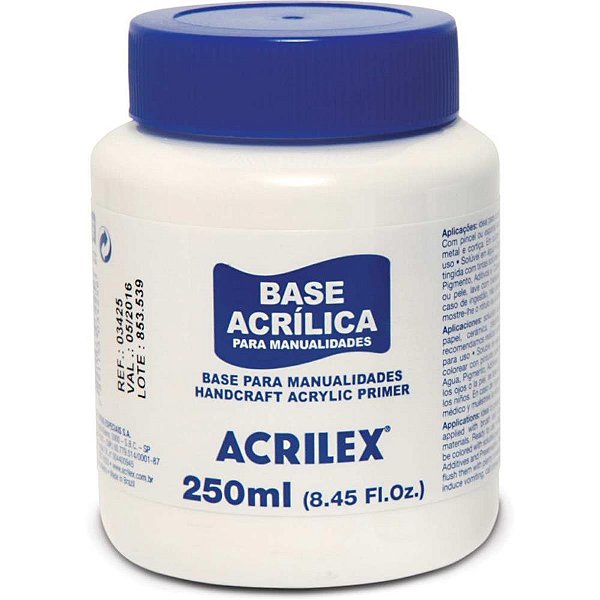 Produto para Artesanato Base Acrilica 250ML. CX.C/03