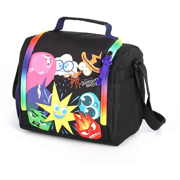 Lancheira Termica Divertidamente MAO/OMBRO Preta