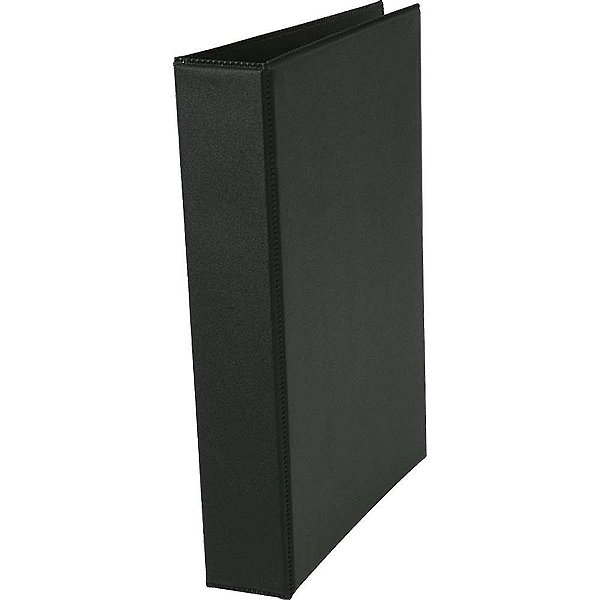Fichario de PVC 1/4 Preto Liso Lombo 40MM PCT.C/08