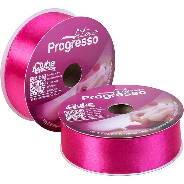 Fita de Cetim 38MM 50M. PINK 303 Rolo