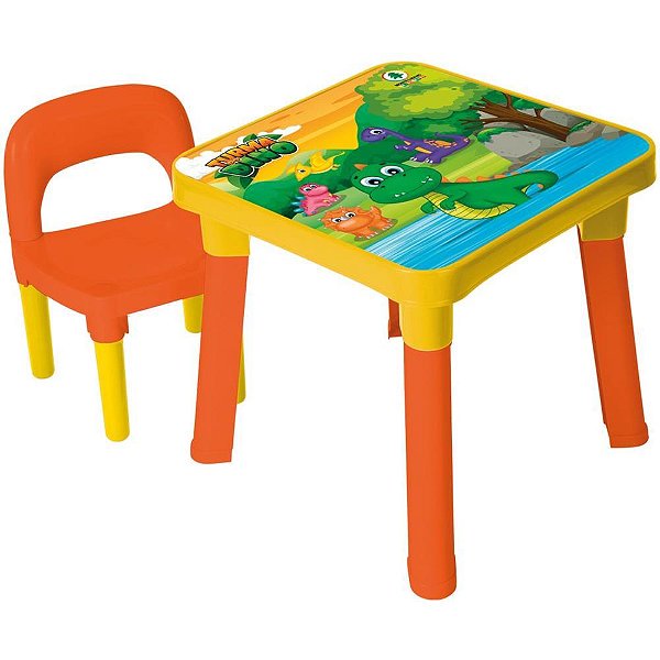 MESINHA/CADEIRA Turma do Dino Mesa+cadeira