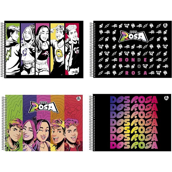 Caderno Desenho UNIV Capa Dura dos Rosa 60F PCT.C/05