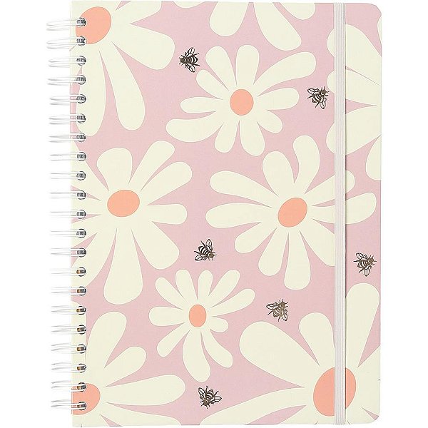 Caderno 10X1 Cp.dura Colegial Melissa PINK Bloomy 160F