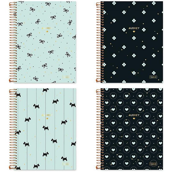 Caderno 01X1 Capa Dura Audrey 80FL PCT.C/04