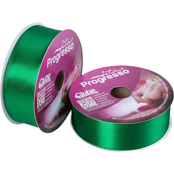 Fita de Cetim 38MM 50M. Verde Bandeira 217 Rolo