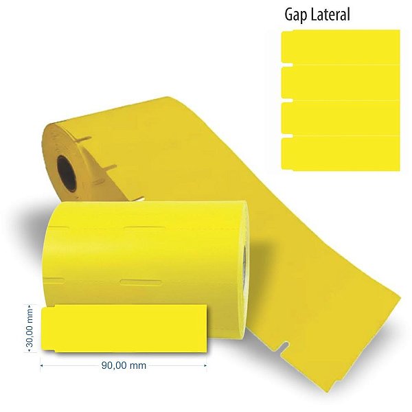 Etiqueta para Marcacao Friso Gondola 90X30MM C/1000 RL.C/1000