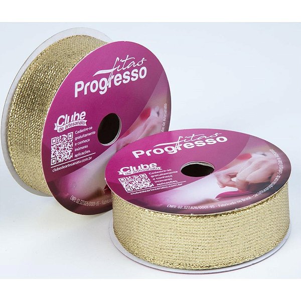 Fita Metalizada 25MM 10M. Ouro ARAMADA