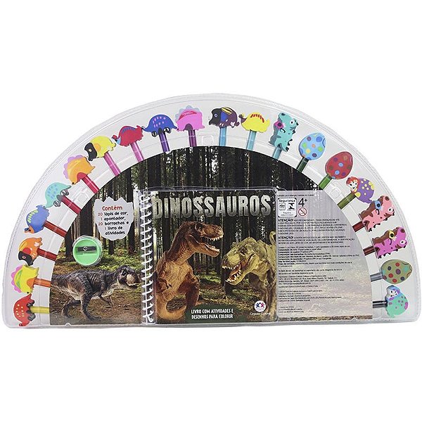 Livro Brinquedo Ilustrado KIT Divertido Dinossauros