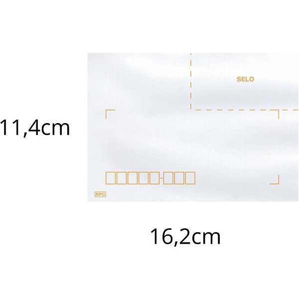 Envelope Comercial 114X162 63GRS. C/RPC Branco CX.C/1000