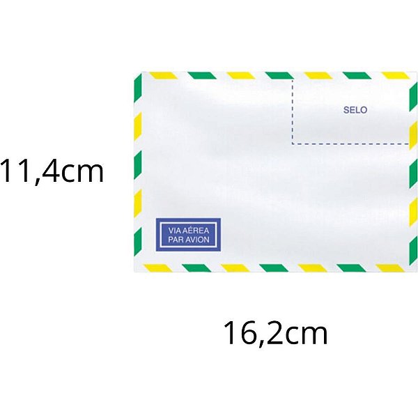 Envelope Comercial 114X162 63GRS. C/RPC Aereo CX.C/1000