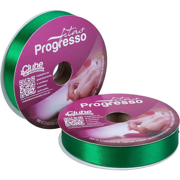 Fita de Cetim 22MM 50M. Verde Bandeira 217 Rolo