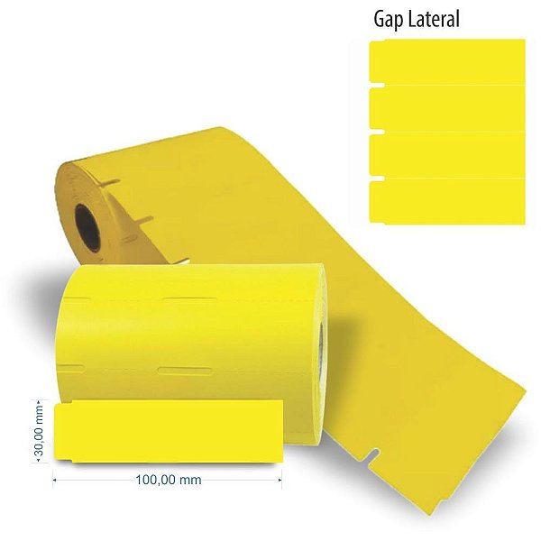 Etiqueta para Marcacao Friso Gondola 100X30MM C/1000 RL.C/1000