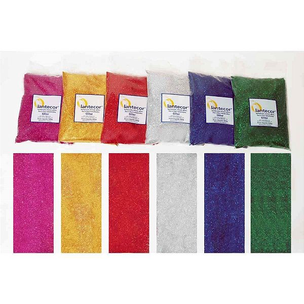 Glitter PVC Ouro 500G. Pacote