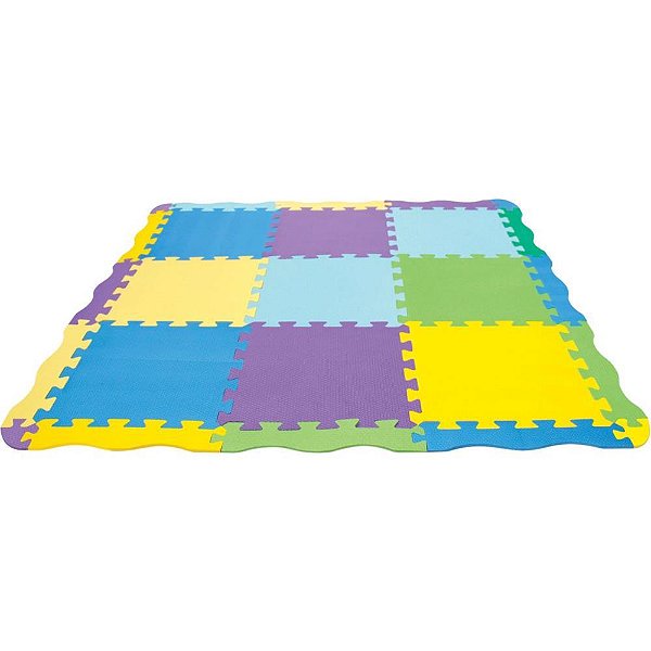 Tatame Color 32X32CM 8MM 9 Pecas Pacote