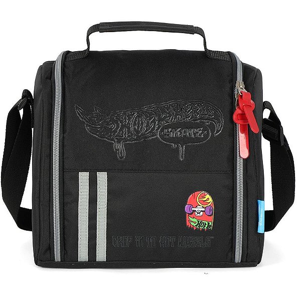 Lancheira Termica HOT Wheels MAO/OMBRO Preta