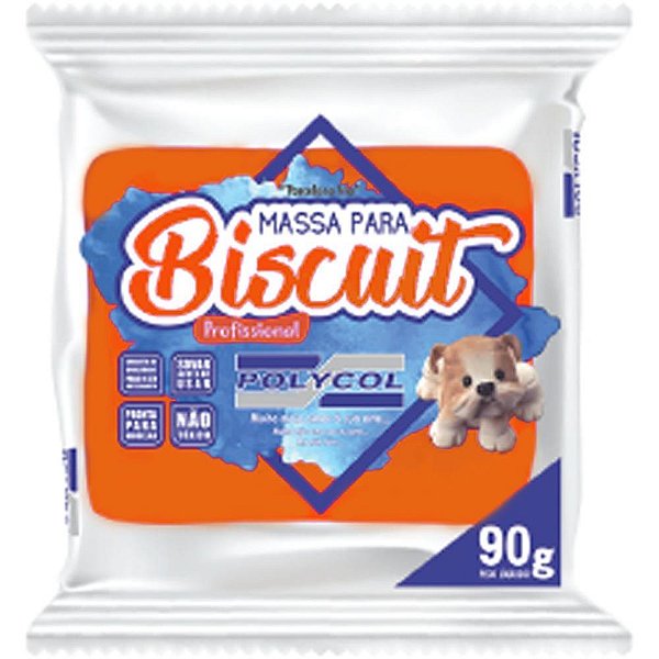 Massa de Porcelana Fria Biscuit 90G Laranja CX.C/12
