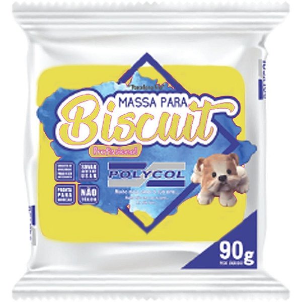 Massa de Porcelana Fria Biscuit 90G Amarelo CX.C/12