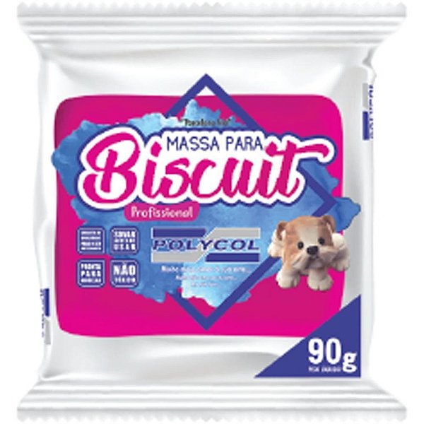Massa de Porcelana Fria Biscuit 90G PINK CX.C/12