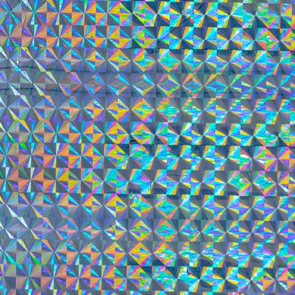 Contact Liso 45CMX10M Holografico Prata Rolo