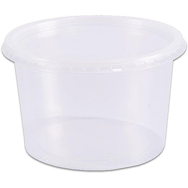 Pote Descartavel 1000ML.REDONDO C/TAMPA PCT.C/24