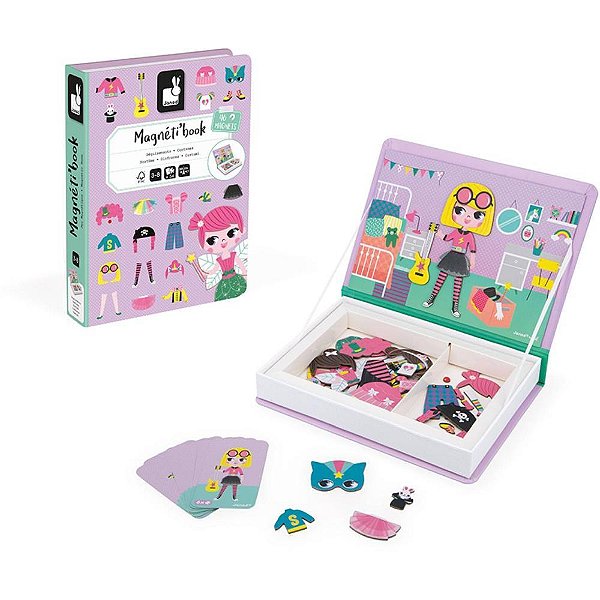 Livro Magnetico Infantil Fashion 54 Pecas