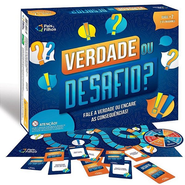 Jogo de Tabuleiro Verdade ou Desafio (7896647021835)