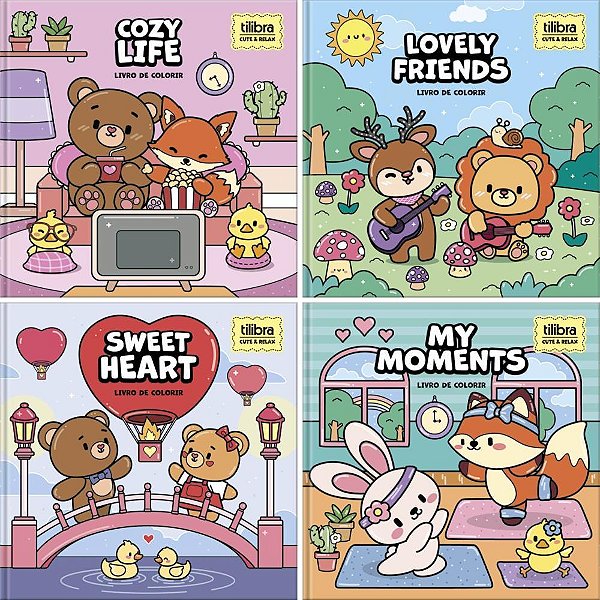 Livro de Colorir Relax Life 46FLS 5 Capas 22X22 PCT.C/05
