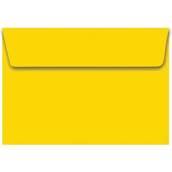 Envelope Convite Colorido 162X229MM Amarelo C.PLUS 80G CX.C/100