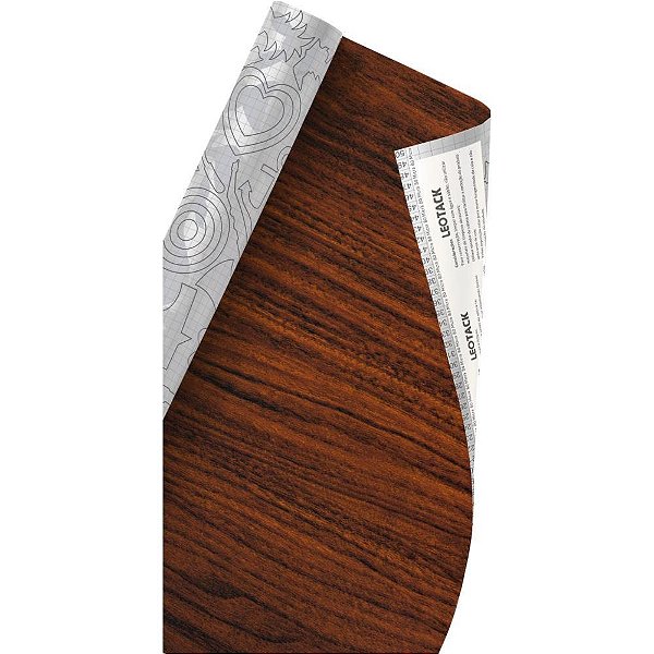 Plastico Adesivo 45CMX10M Madeira Pau Rosa 0,80 Rolo