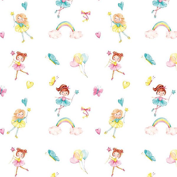 Plastico Adesivo 45CMX10M Fadinha 0,80 Rolo