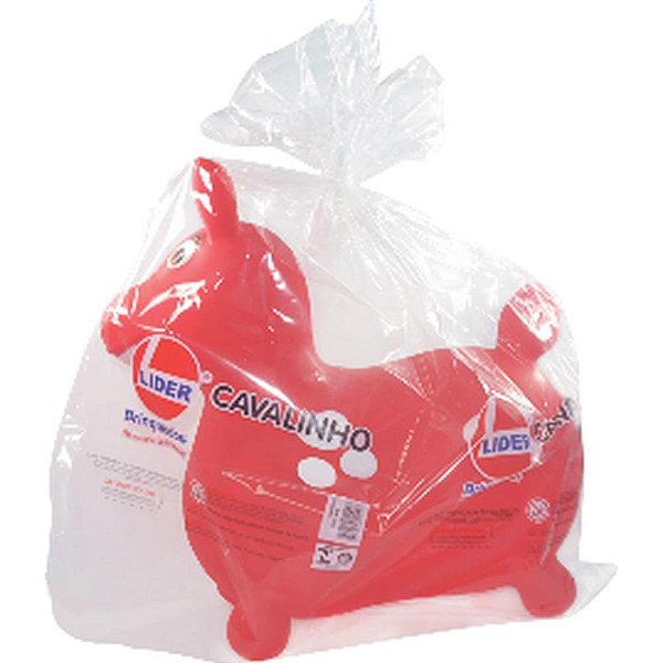 Cavalinho Infantil Vinil Vermelho 52X51CM