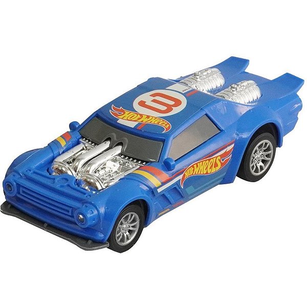 Carrinho a Friccao HOT Wheels FAST Racer LUZ/SOM