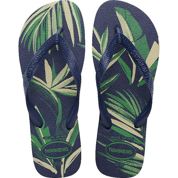 Chinelo Havaianas Masculino Aloha 43/4 Marinho PAR