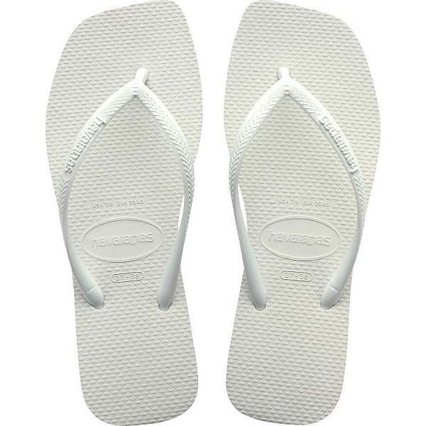 Chinelo Havaianas Feminino SLIM Square 39/0 Branco PAR