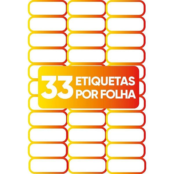 Etiqueta A4 A4356 100FLS 25,4X63,5 MM CX.C/3300