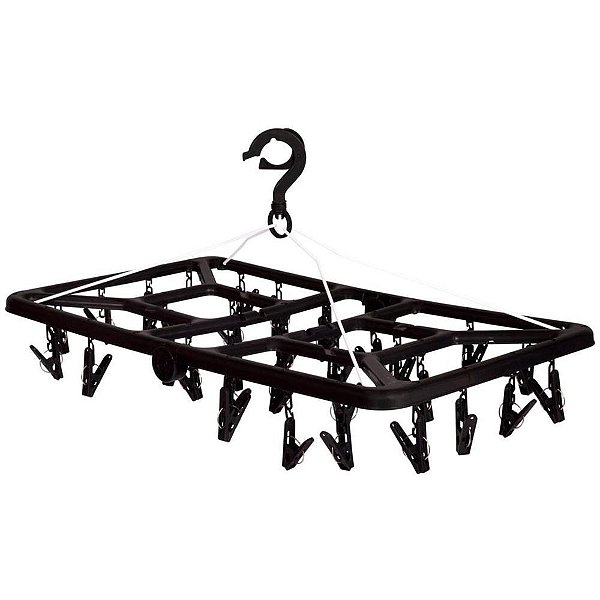 Varal Mini Retang. 32 Prendedores PT