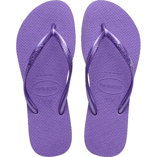 Chinelo Havaianas Feminino SLIM 35/6 Lilas Escuro PAR
