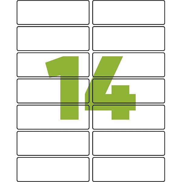 Etiqueta Carta 6182 100FLS 33,9X101,6 MM CX.C/1400