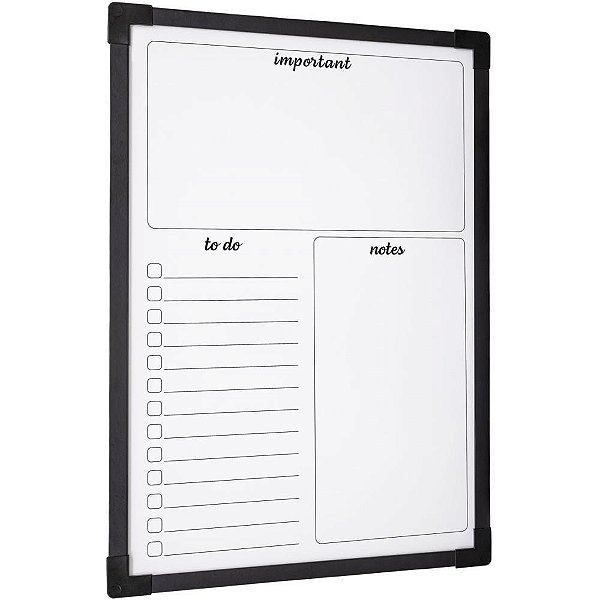 Quadro Planner 090X060CM Moldura Preta PCT.C/02